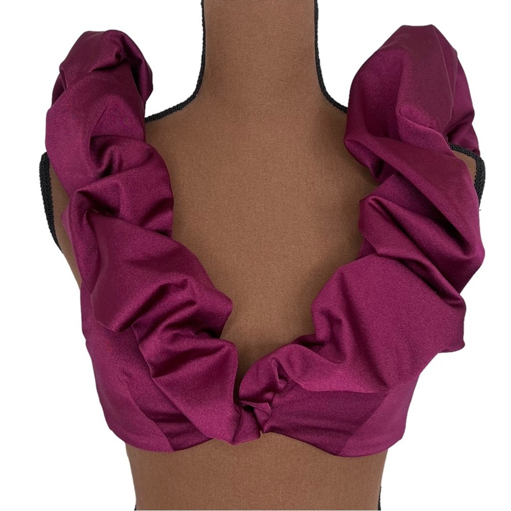Maygel Coronel Ruffled Red Bikini Set - Picture 3 of 7